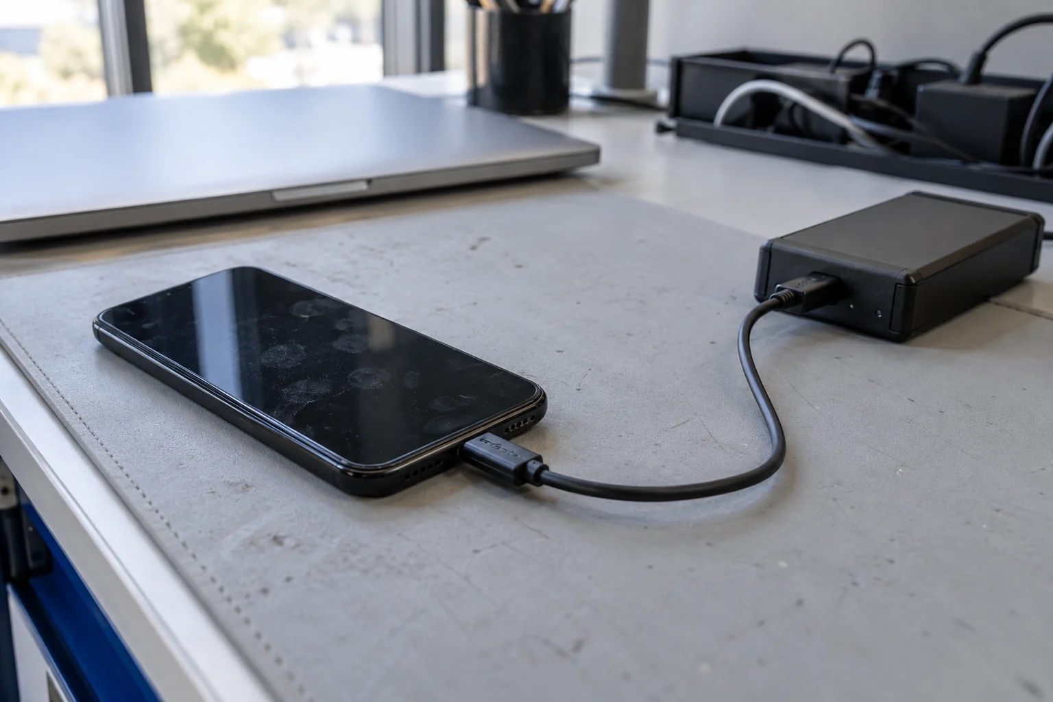 Telefon Güvenlik ve Casus Yazılım İncelemesi — teknik inceleme çalışma sahnesi